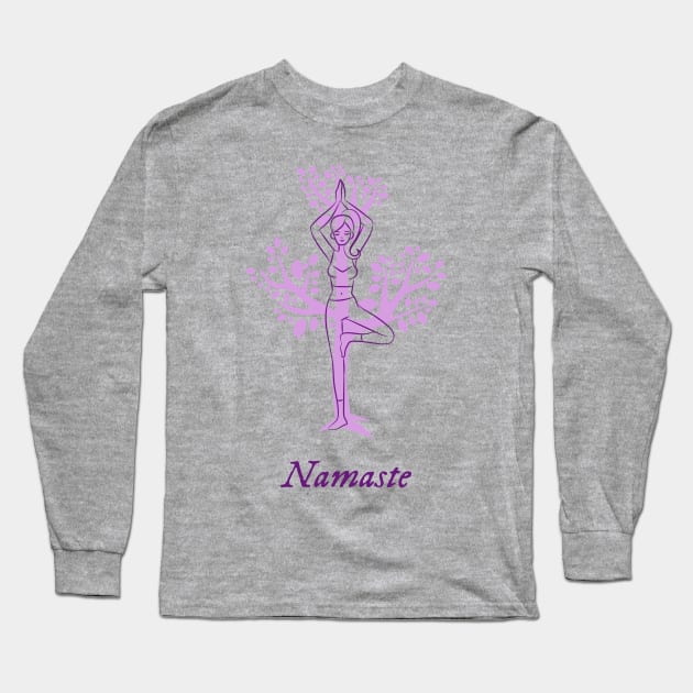 Namaste Long Sleeve T-Shirt by soondoock